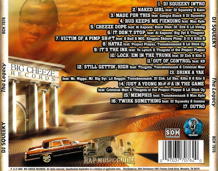 DJ Squeeky - Tha Legacy: CD | Rap Music Guide